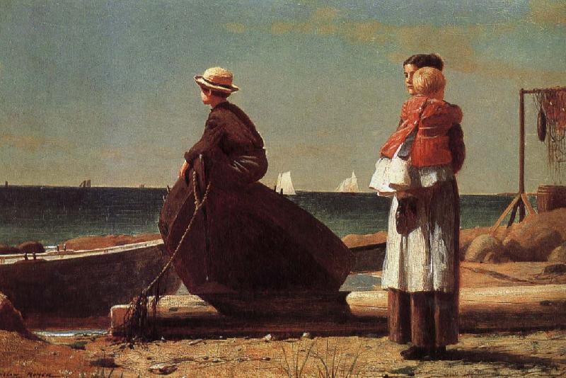 Winslow Homer Wang parent return Spain oil painting art